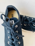 Converse All Star Blue Suede Low Tops Size 6