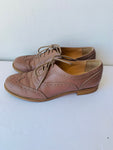 Mauro Leone Blush/Mauve Leather Loafers Size 38