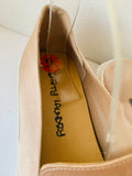 Dirty Laundry Peach Rose Embroidered Sneaker Slip on Size 9.5