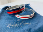 Brooks Brothers Striped Bangle Bracelets