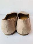 Me Too Perforated Taupe Suede Flat Size 9