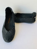 Bernie Mev Black and White Woven Flats