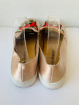 Dirty Laundry Peach Rose Embroidered Sneaker Slip on Size 9.5