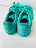 Adidas Aqua Blue Lace Up Sneakers Size 5.5