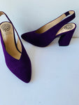 Vince Camuto Tashminta Puorple Suede Slingback Size 6.5