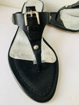 Via Spiga Black Wedge Sandals Size 7