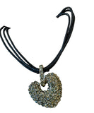 Erica Lyons Open Rhinestone Heart Necklace