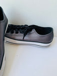 Converse Leather Metallic Grey All Stars Sneakers Size 6.5