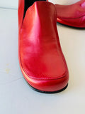 BCBG Red Leather Loafer Pumps Size 6