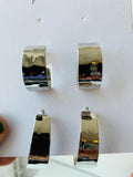 Ann Taylor Loft Silver Tone Double Set of Hoop Earrings