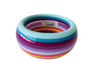 Glass Multicolored Bangle Bracelet