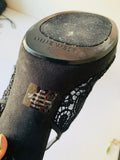Nine West Black Peep Toe Lace Slingback Pump Size 8.5