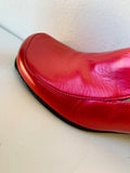 BCBG Red Leather Loafer Pumps Size 6
