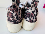 Aqua Leopard Print Platform Sneakers Size 9.5