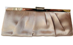 Jessica McClintock Champaign Satin Evening Bag