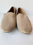 Me Too Perforated Taupe Suede Flat Size 9
