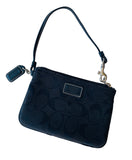 Coach Black Canvas C Wristlet