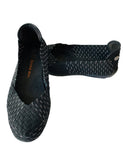 Bernie Mev Black and White Woven Flats