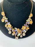 Ann Taylor Pastel Floral Statement Necklace