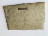 BCBGeneration Textured Tan Clutch Handbag