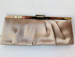 Jessica McClintock Champaign Satin Evening Bag