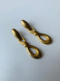 Vintage Gold Tone Drop Earrings