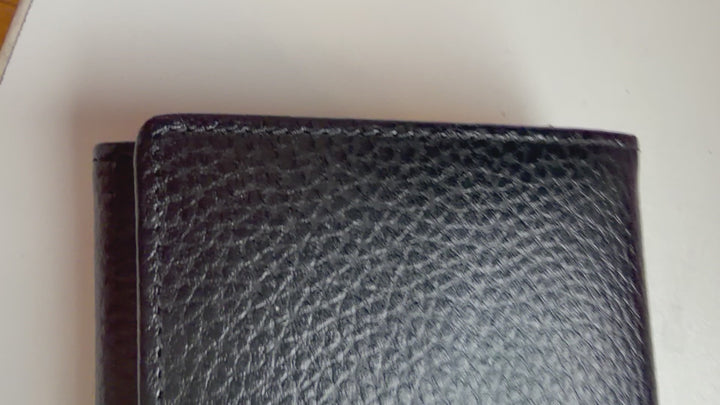 Tod’s Black Pebble Grain Leather Wallet