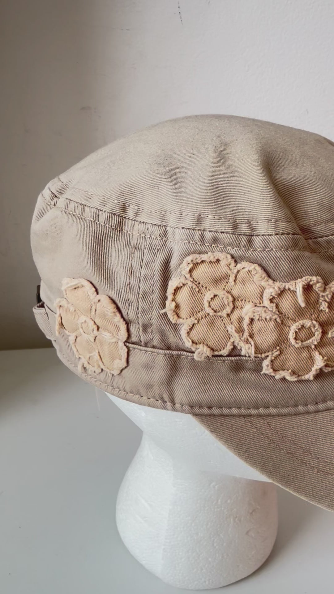 Life Is Good Tan Cotton Embroidered/Patch Hat/Baseball Cap