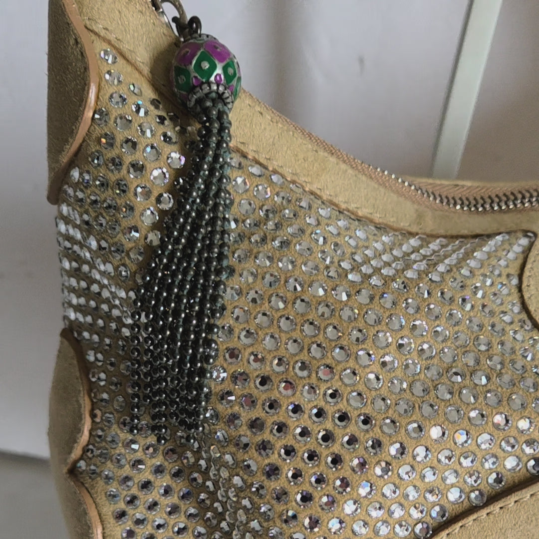 Jimmy Choo Grant Hobo with Crystals