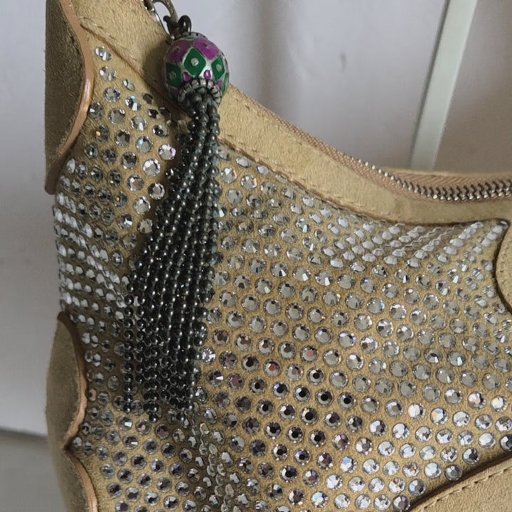 Jimmy Choo Grant Hobo with Crystals