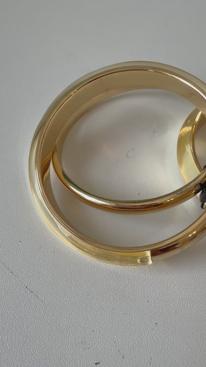 White House Black Market Set Of 3 Gold Tone Bangles NWT