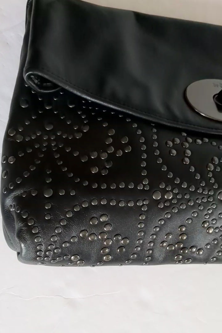 Coach Mini Stud Large Leather Clutch
