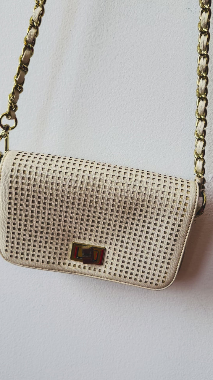 Off White Crossbody/ Handbag