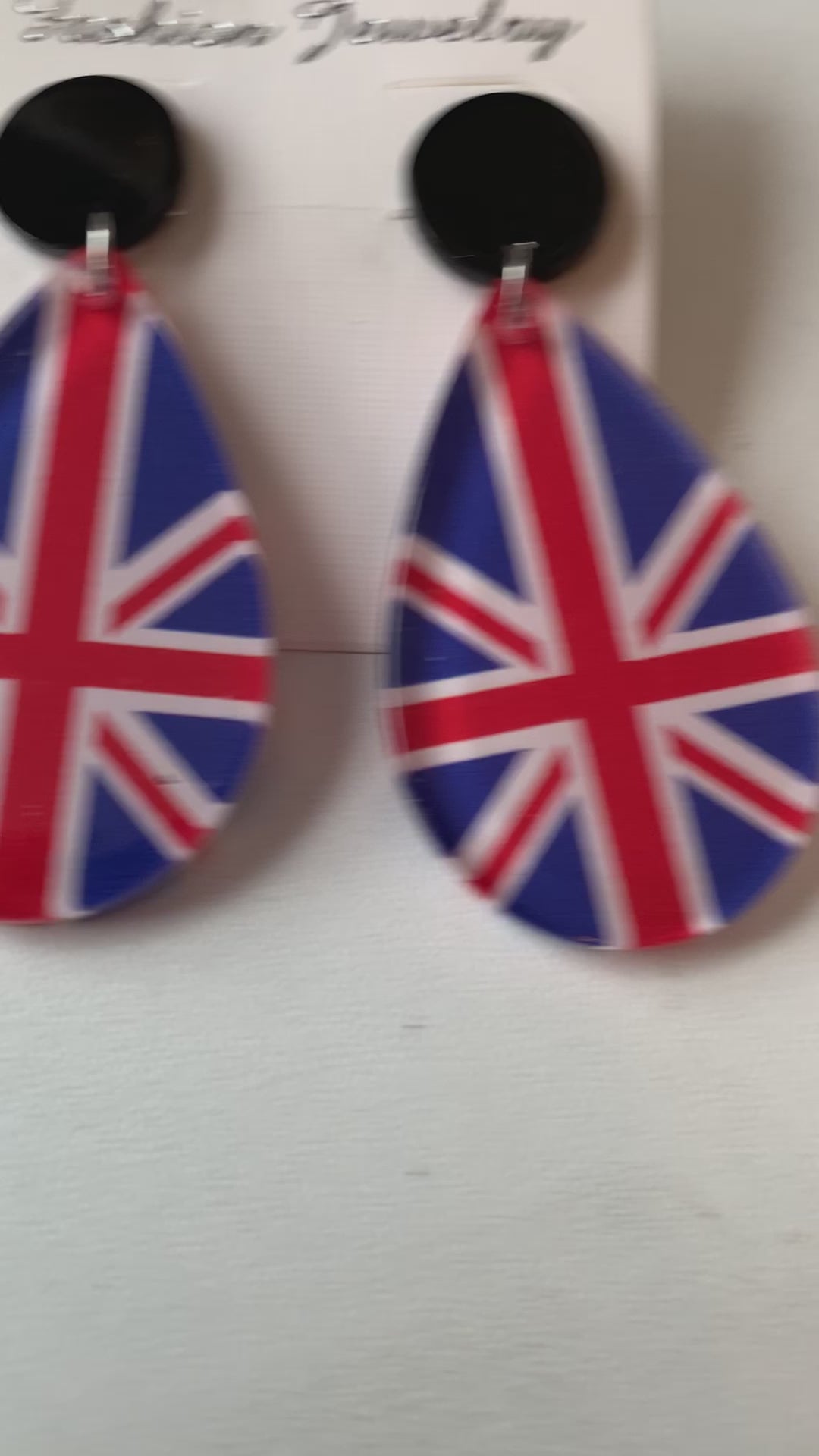 Union Jack Pierced Earrings