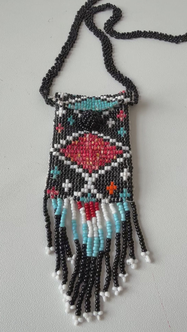 Handmade Geometric Thunderbird Style Necklace