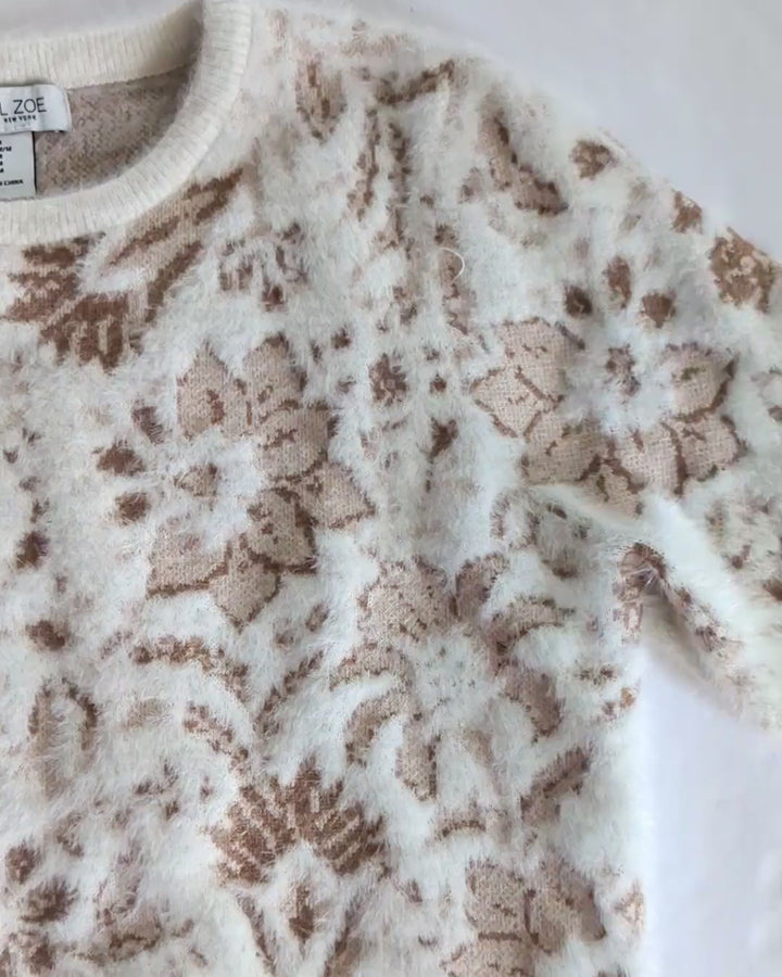 Rachel Zoe Animal Print Sweater Size Medium