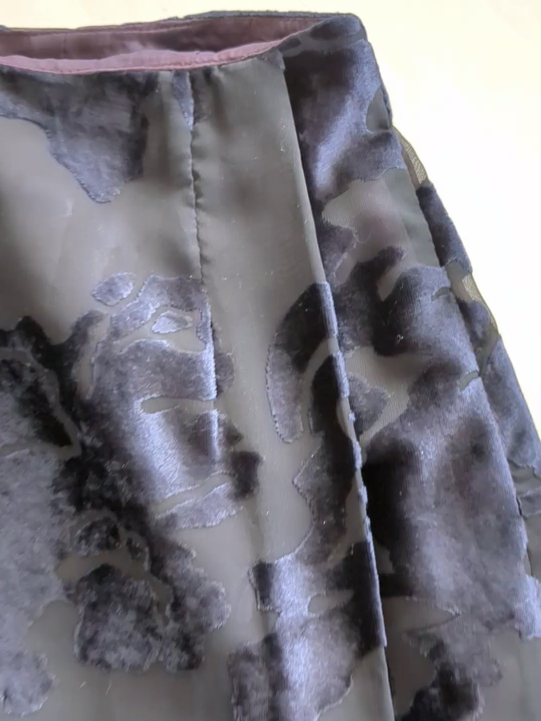 Rafaella Vintage Burn Out Velvet Maxi Skirt Size 8