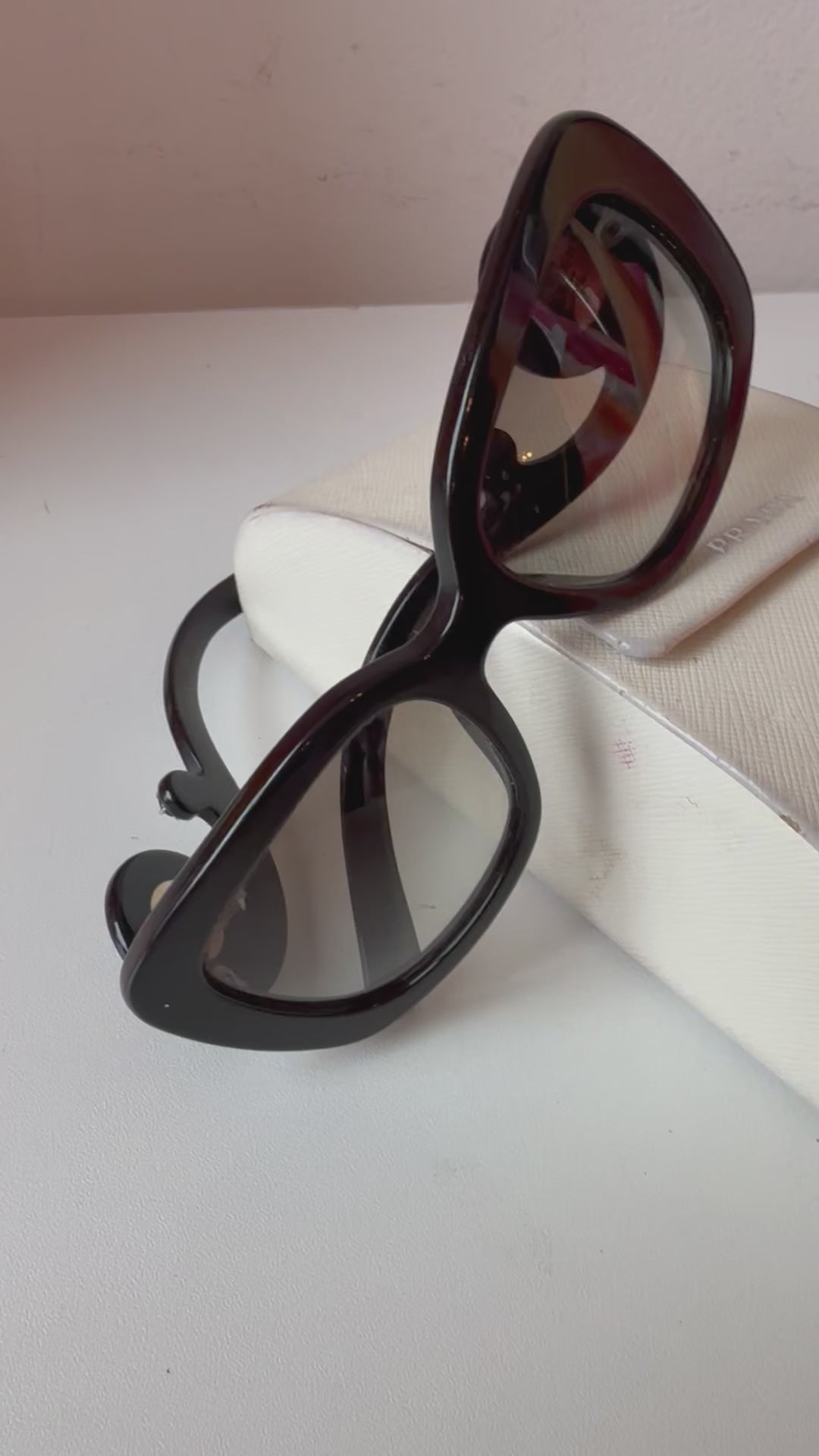 Prada Absolute Baroque Crystal Embellished Square Sunglasses