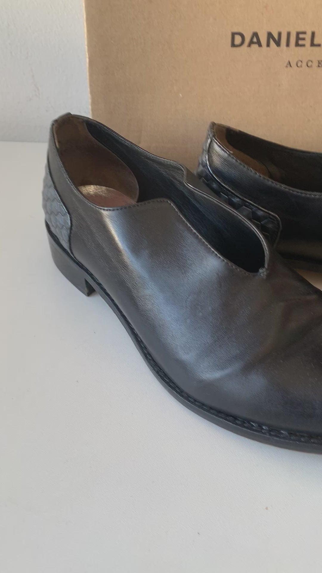Daniella Lehavi Slip On Black And Grey Loafers Size 38