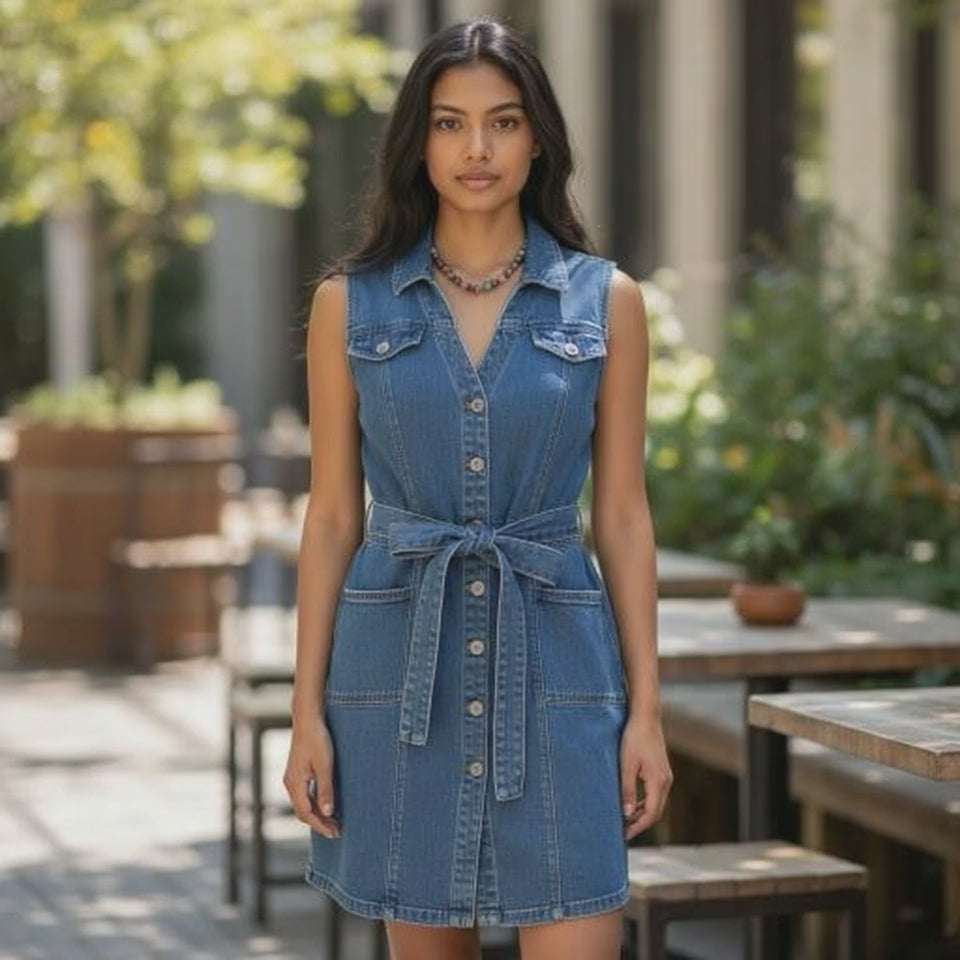 Paige Kelsee Denim Dress Size 10 NWT
