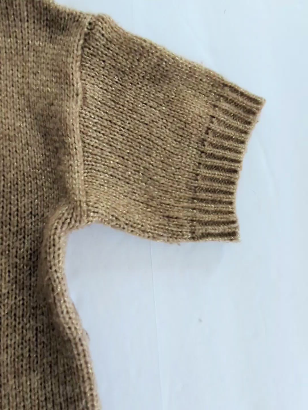 Club Monaco Metallic Gold Sweater Size Medium