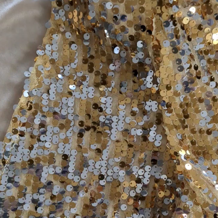 Gold Sequin Bolero Jacket