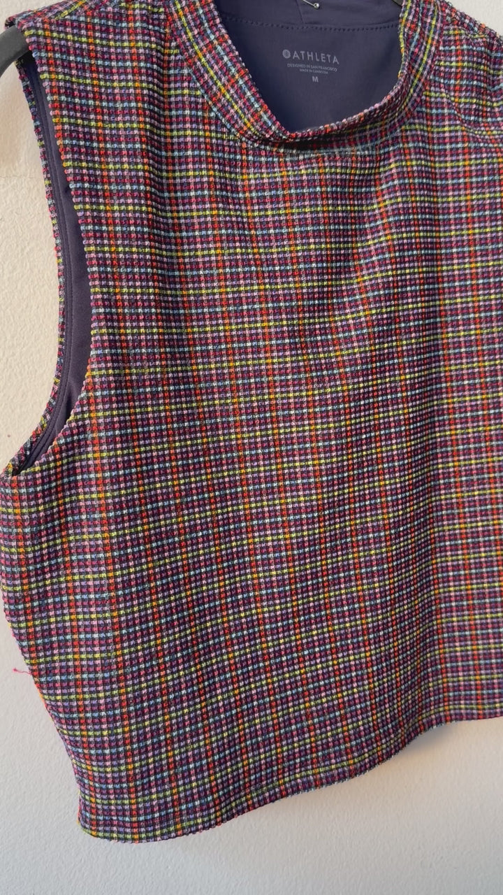 Athleta Muliticolor Cropped Top Size Medium
