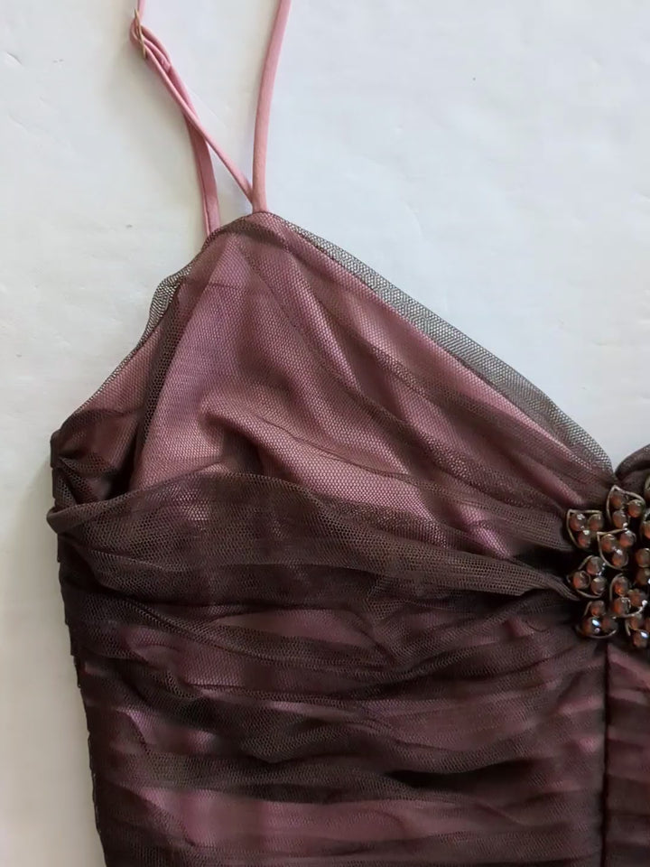 Betsey Johnson Vintage Midi Cocktail Dress Size 2