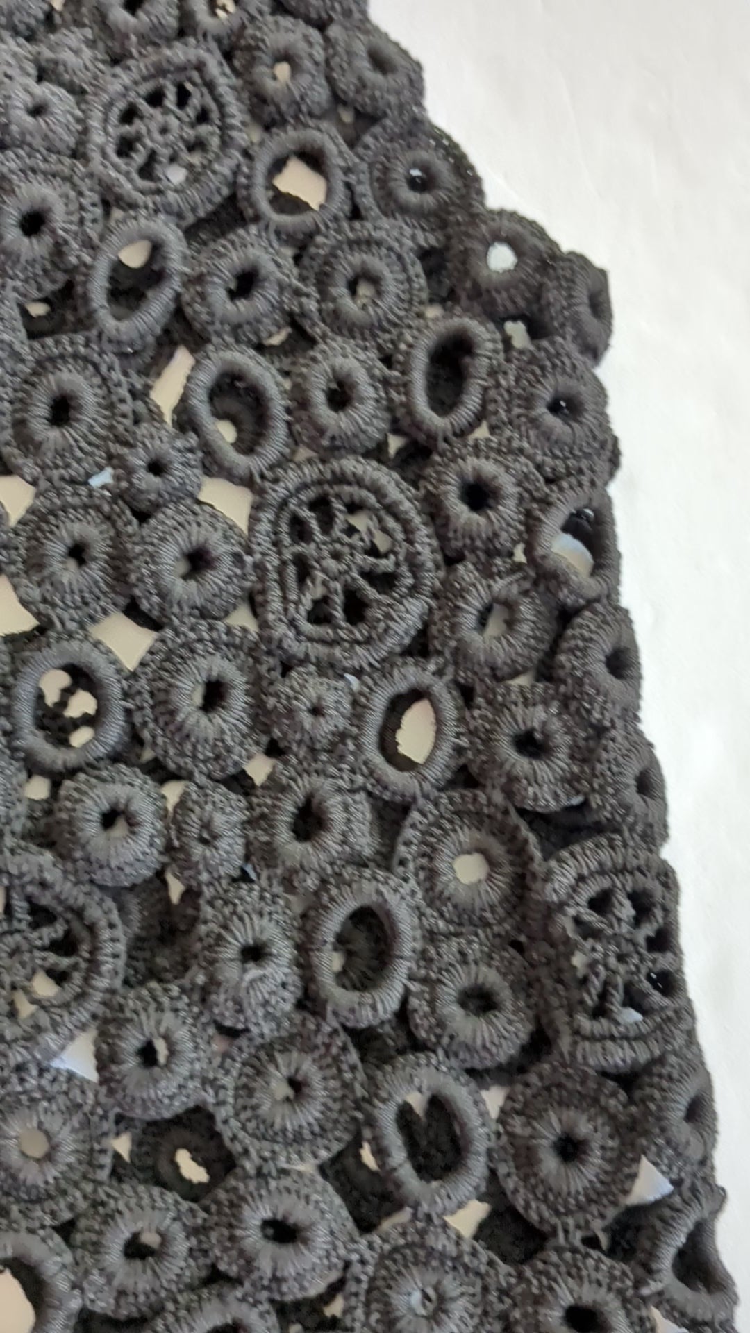 Vivienne Tam Crocheted Open Vest