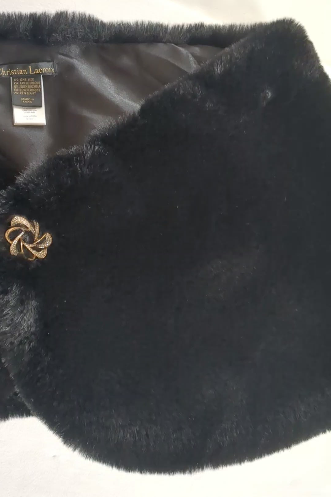 Christian Lacroix Faux Fur Wrap