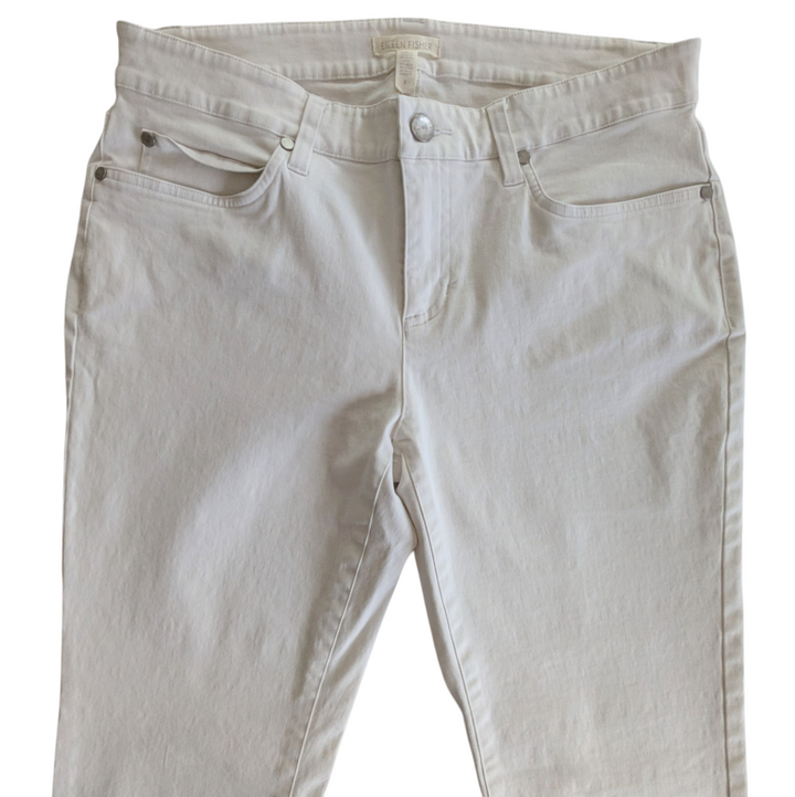 Eileen Fisher White Jeans Size 8