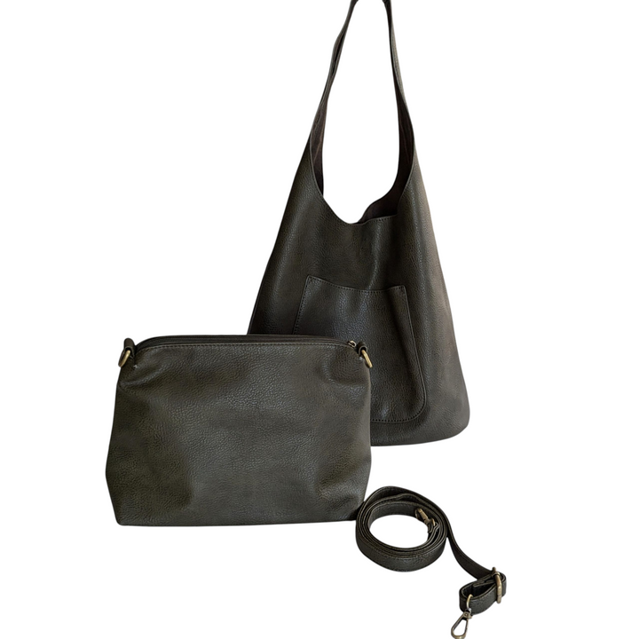 Joy Susan Leather Hobo and Crossbody Set