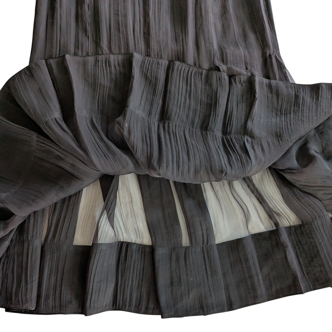 Jean Paul Gautier Sheer Silk Maxi Skirt