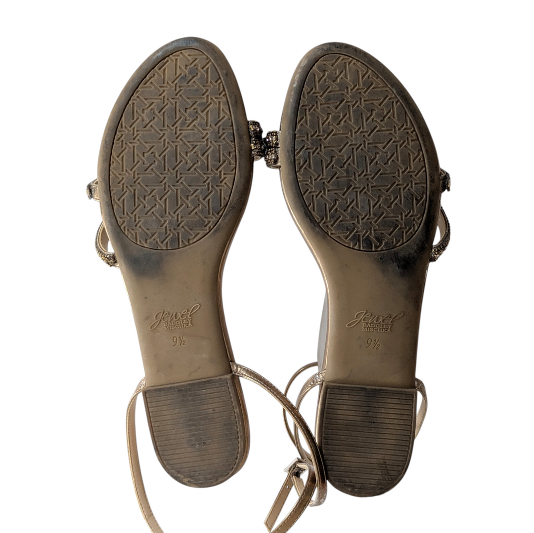 Jewel Badgley Mischka Roslyn Sandals Size 9.5